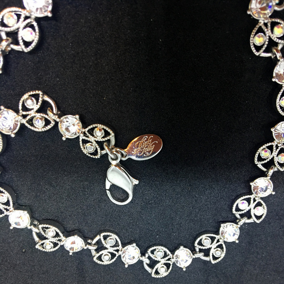 Kirks Folly Brilliant Aurora Borealis Bib Falls Necklace - Picture 3 of 4